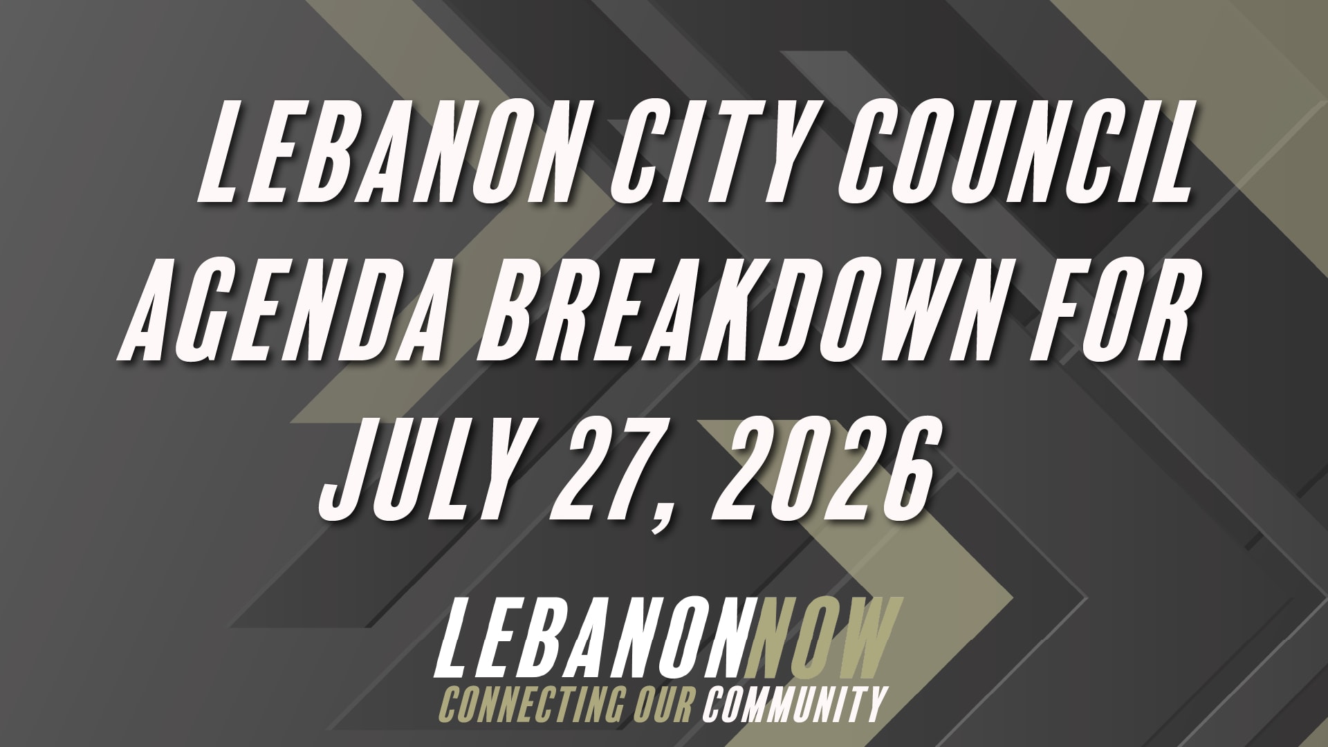 City council Agenda for July