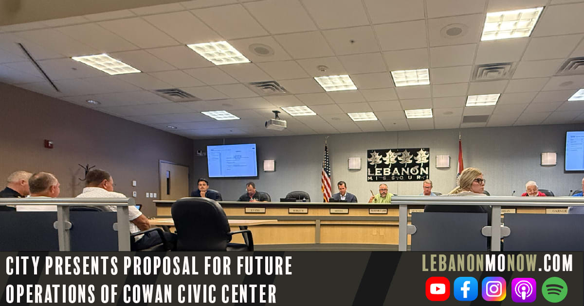 City Presents Proposal for Future Operations of Cowan Civic Center At work Session. 