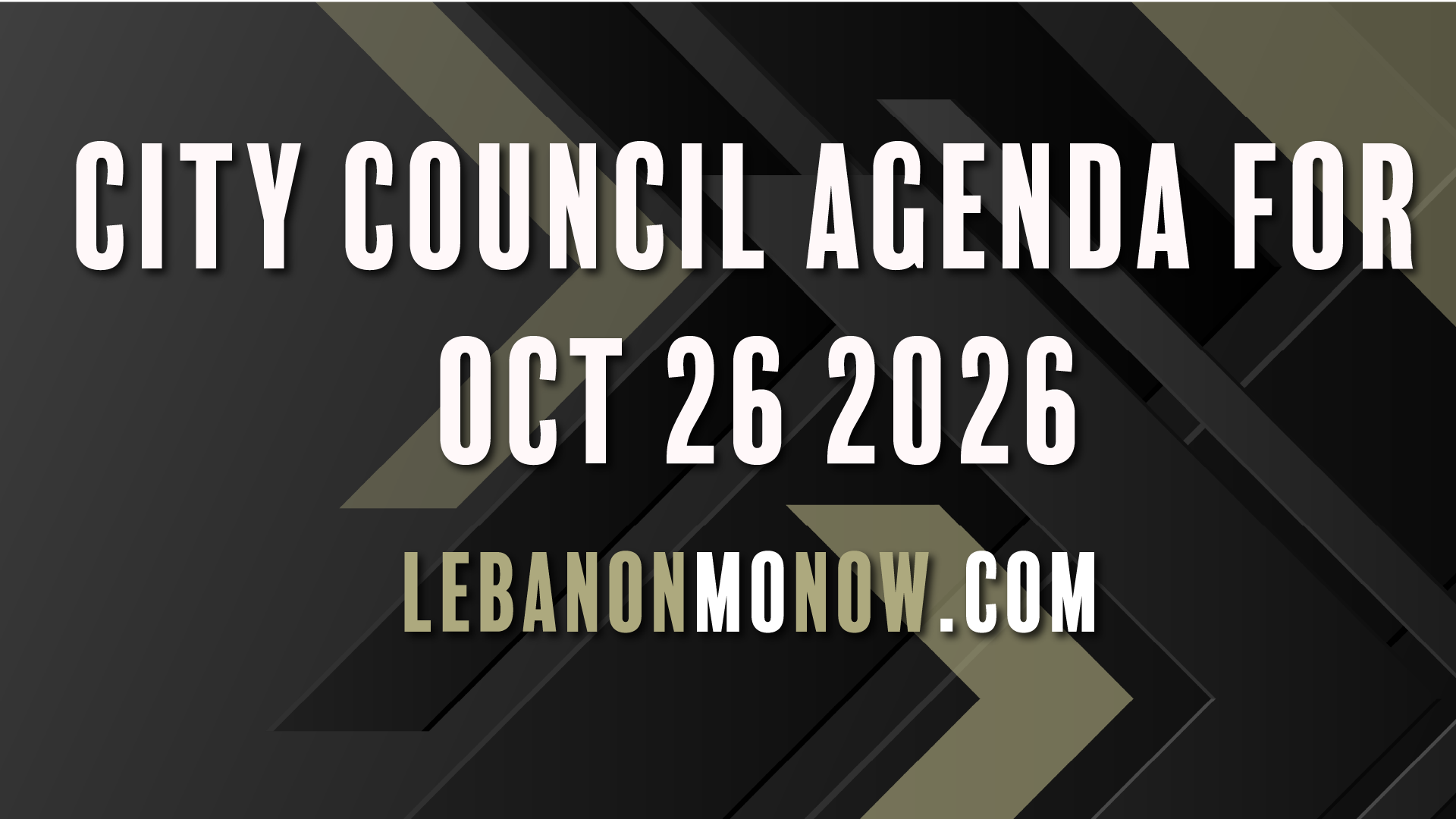Lebanon City Council to Consider License Plate Reader Regulations, Downtown Alcohol Rules, Sidewalk Projects and More October 26