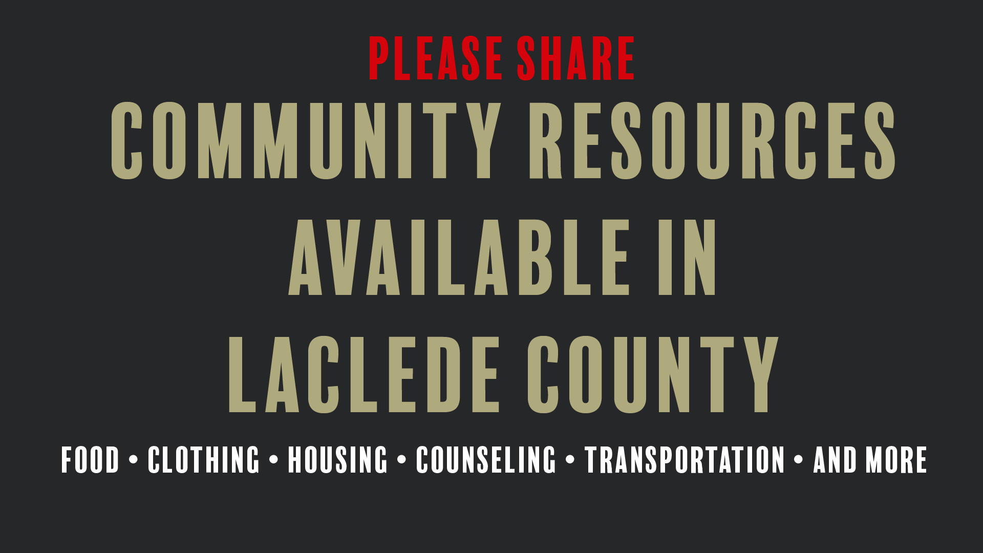 Laclede County Local Food Pantry Resource List