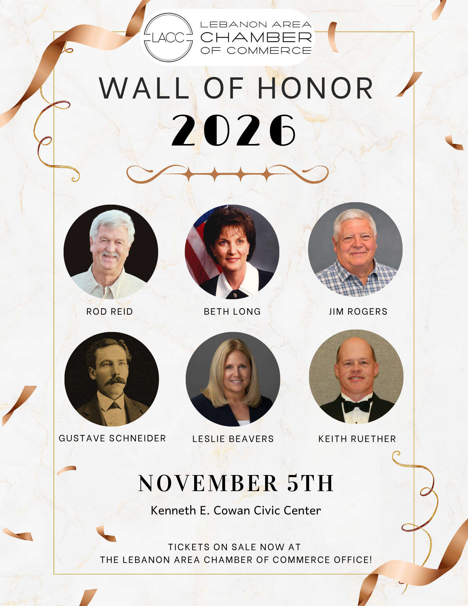 Lebanon Area Chamber of Commerce Announces 2026 Wall of Honor Inductees — Lebanon Now