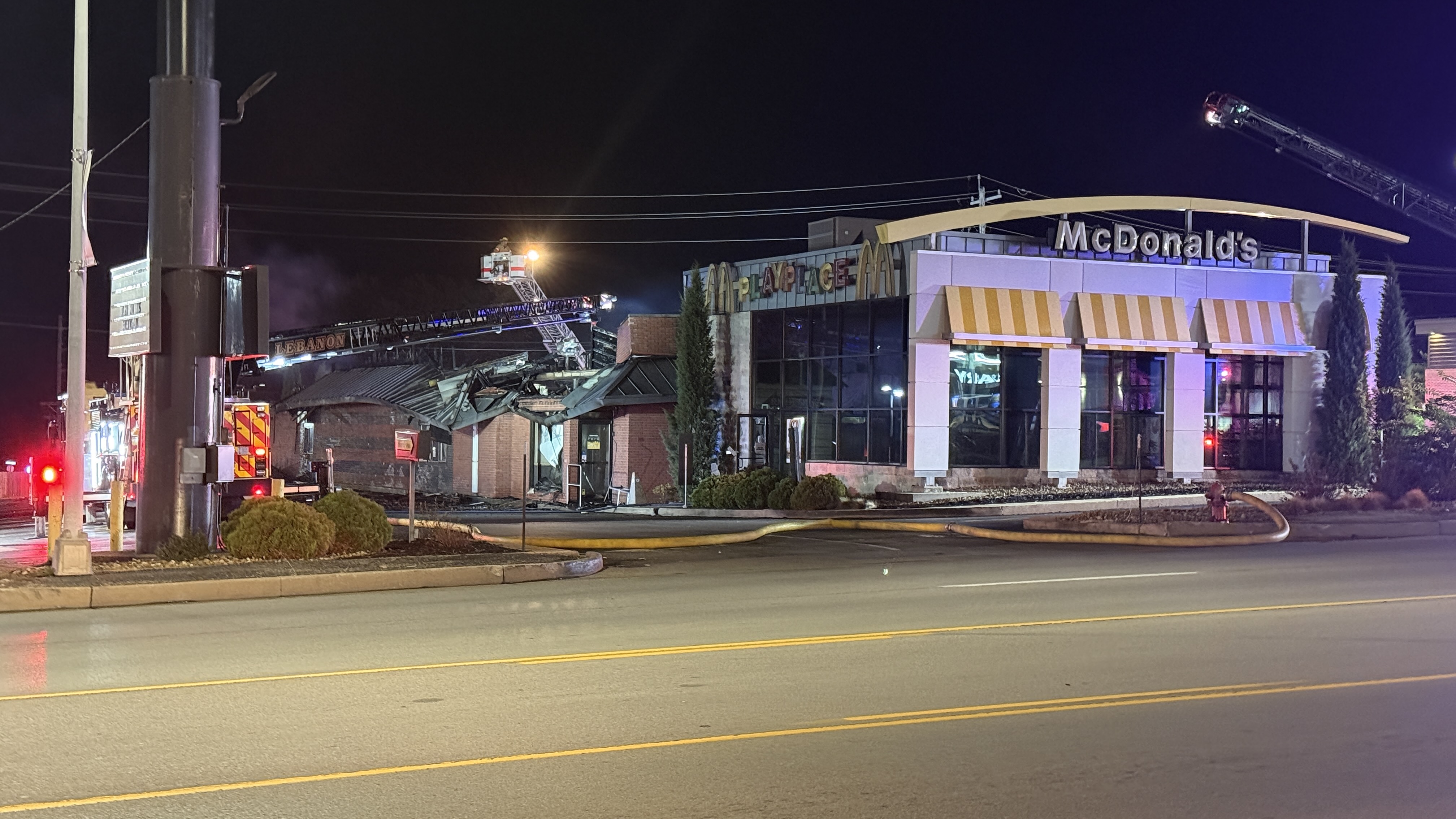 Fire Destroys McDonald's And Preliminary Cause — Lebanon Now