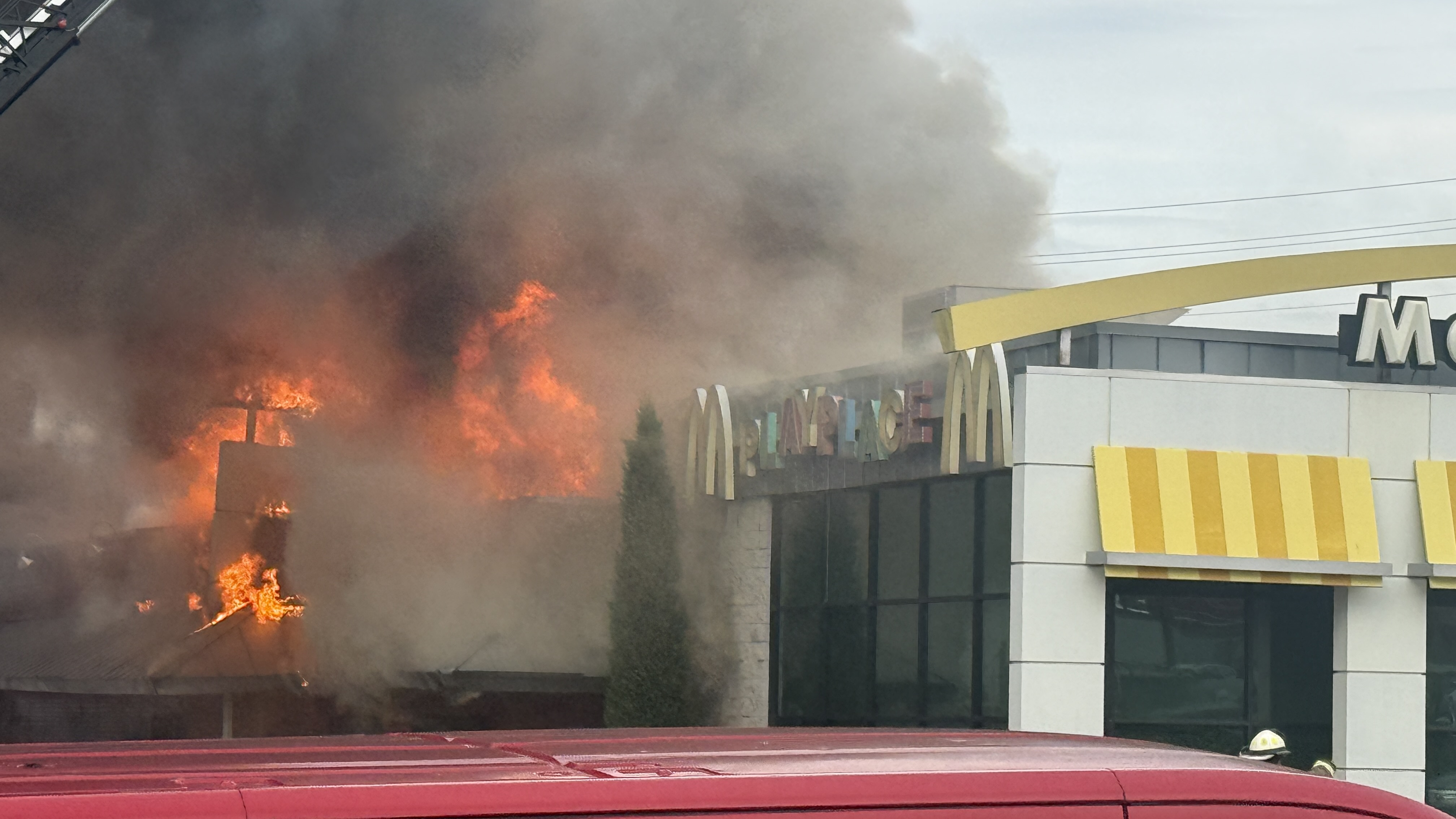 Fire Destroys McDonald's And Preliminary Cause