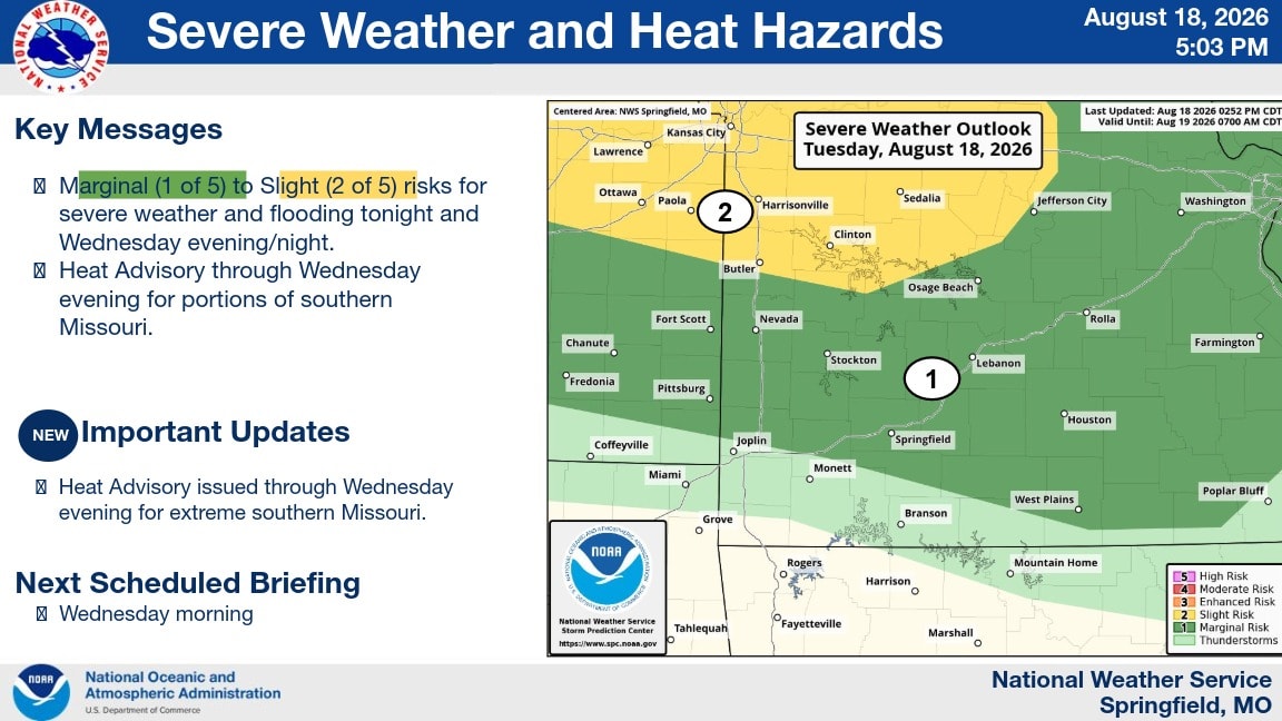 Severe Weather Potential Increasing for Lebanon Area Tonight and Wednesday — Lebanon Now