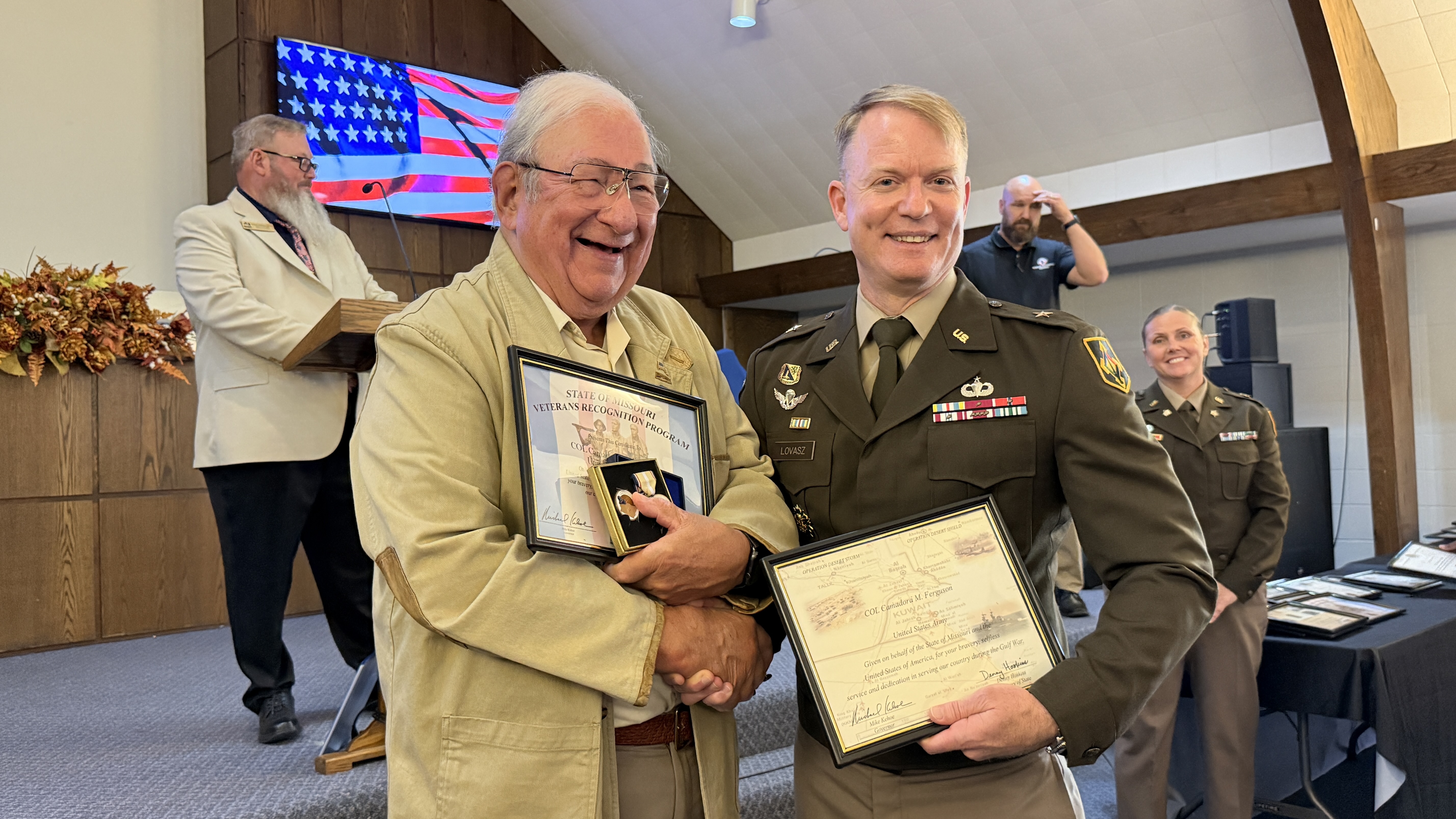 Nearly 70 Missouri Veterans and Families Honored During War Medallions Ceremony in Richland — Lebanon Now